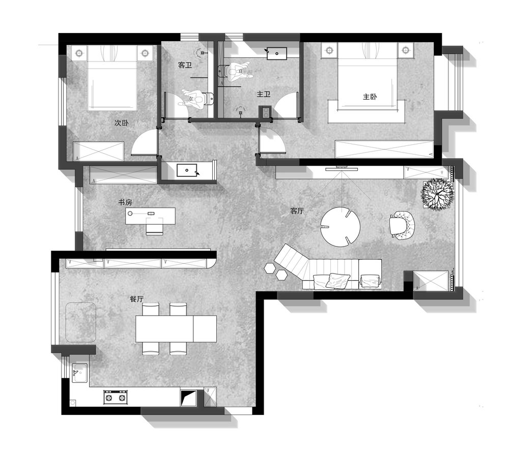 江城雅居現(xiàn)代極簡風格裝修效果圖 江城雅居現(xiàn)代極簡風格裝修效果圖