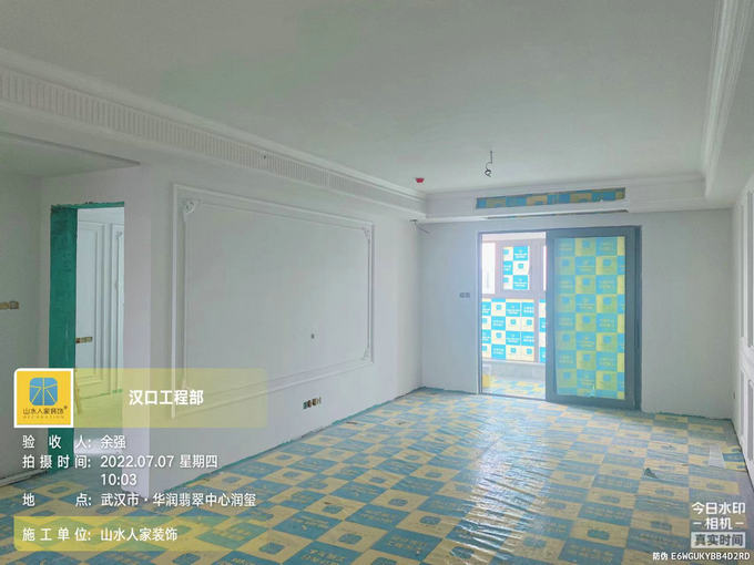 華潤(rùn)翡翠中心潤(rùn)璽主材安裝階段