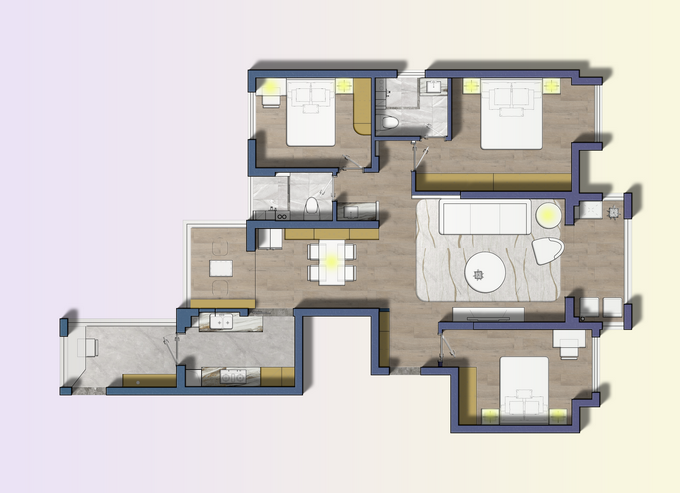 臥龍墨水湖邊輕奢風(fēng)格裝修效果圖 臥龍墨水湖邊輕奢風(fēng)格裝修效果圖
