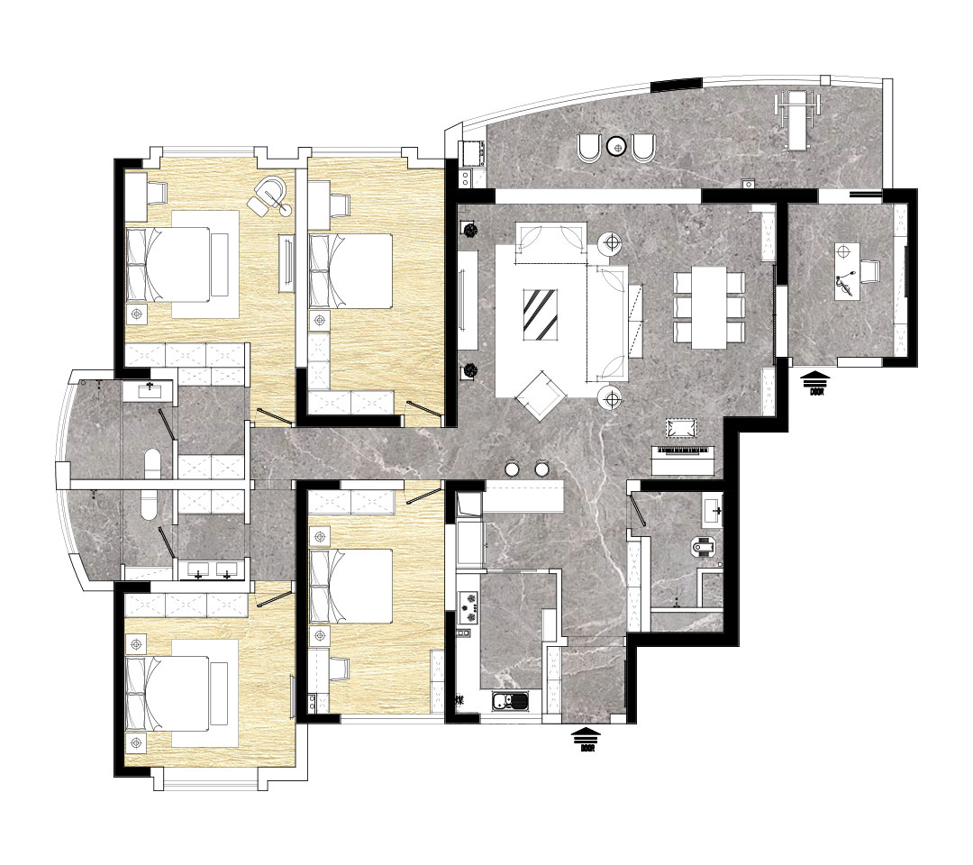 月湖琴聲286平現(xiàn)代風格裝修效果圖 月湖琴聲286平現(xiàn)代風格裝修效果圖