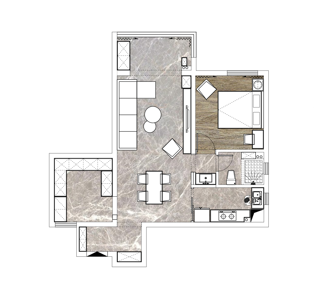 鵬程天地匯極簡(jiǎn)風(fēng)格裝修效果圖 鵬程天地匯極簡(jiǎn)風(fēng)格裝修效果圖