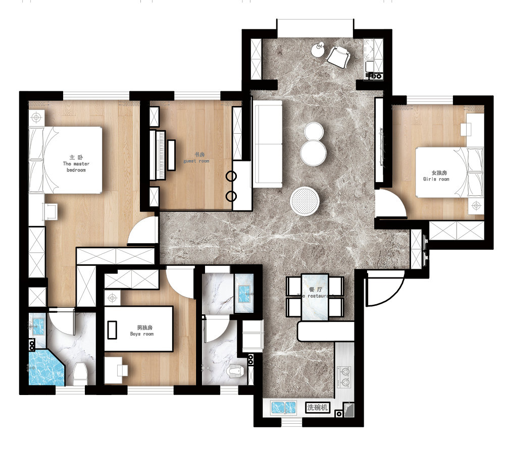 正榮紫闕臺(tái)現(xiàn)代風(fēng)格實(shí)景裝修效果圖 正榮紫闕臺(tái)現(xiàn)代風(fēng)格實(shí)景裝修效果圖