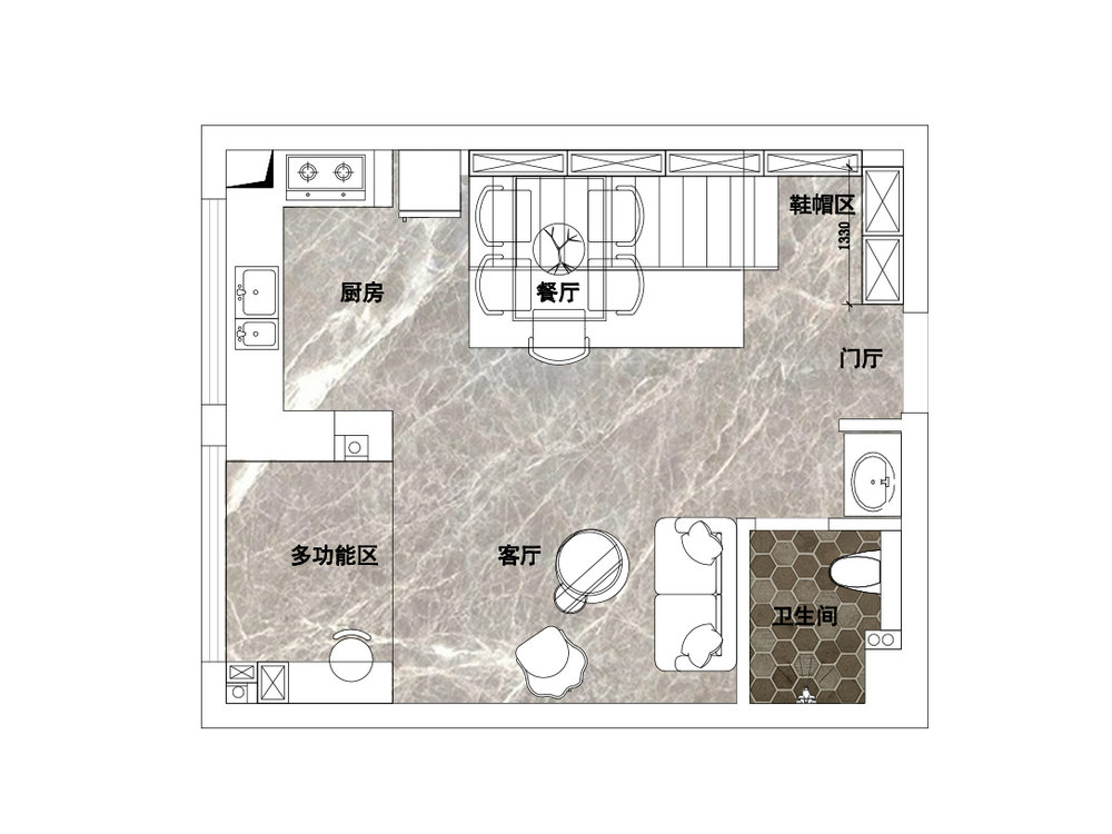 復(fù)地海上?，F(xiàn)代風(fēng)格loft裝修效果圖