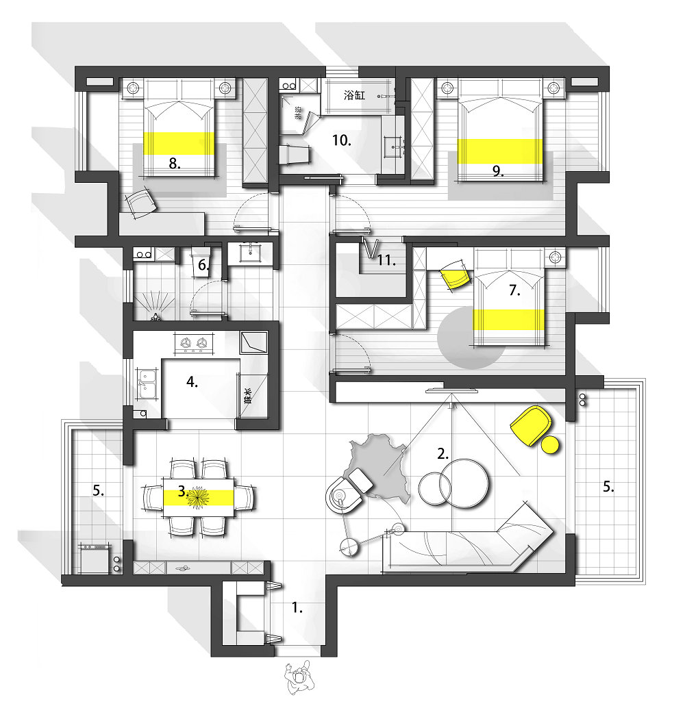 中建鉑公館139平現(xiàn)代風(fēng)格裝修效果圖 中建鉑公館139平現(xiàn)代風(fēng)格裝修效果圖