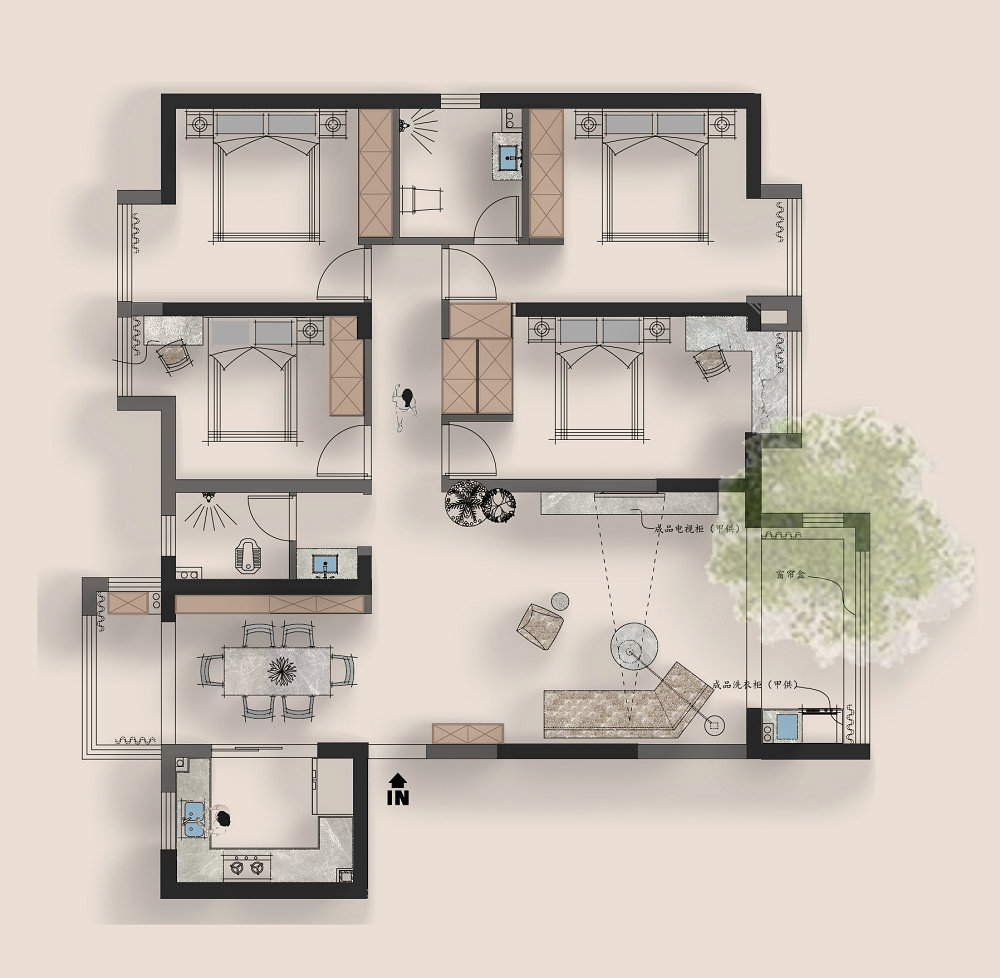 中建鉑公館159平現(xiàn)代簡約風(fēng)格裝修效果圖 中建鉑公館159平現(xiàn)代簡約風(fēng)格裝修效果圖