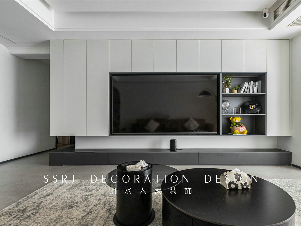 中建鉑公館126平極簡風格裝修效果圖