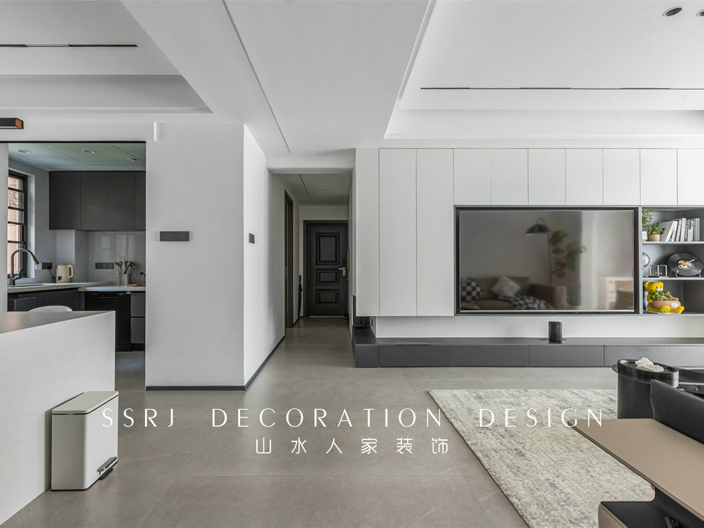 中建鉑公館126平極簡風格裝修效果圖