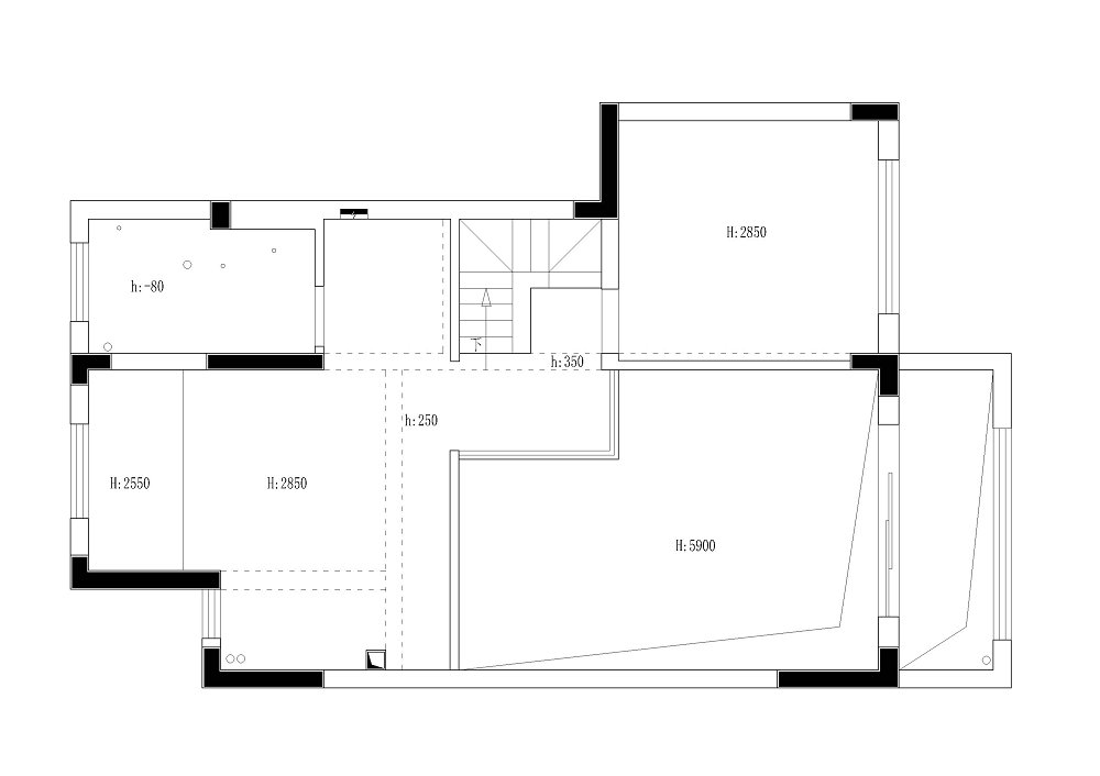 龍湖云峰原著150平現代風格裝修效果圖