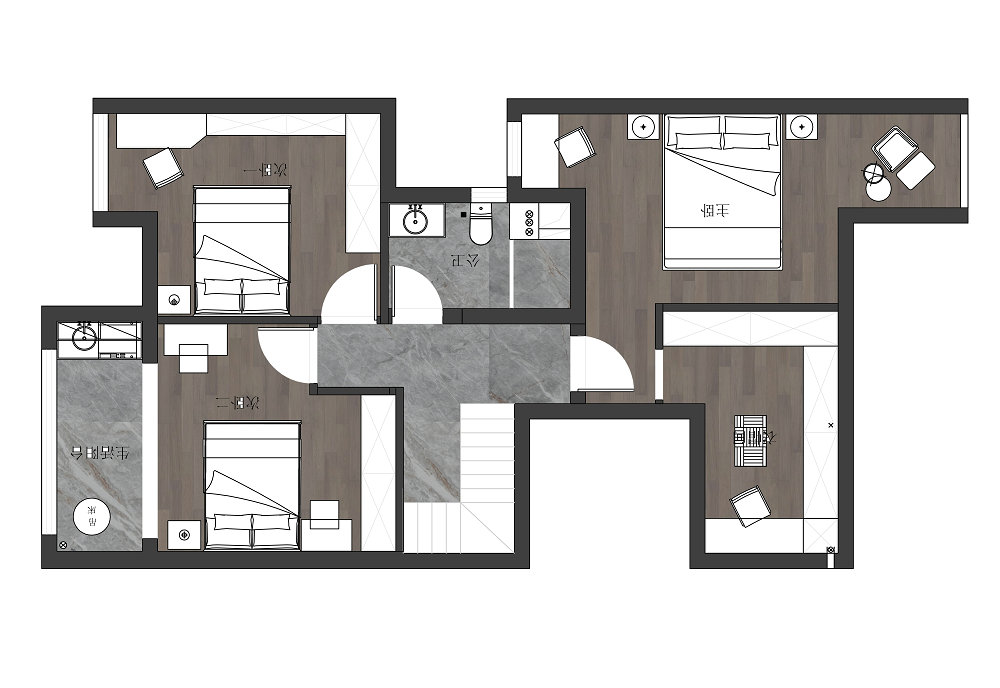 萬豪世紀(jì)天街143平現(xiàn)代法式風(fēng)格裝修效果圖