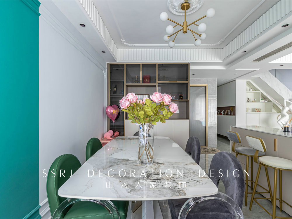 萬豪世紀(jì)天街143平現(xiàn)代法式風(fēng)格裝修效果圖