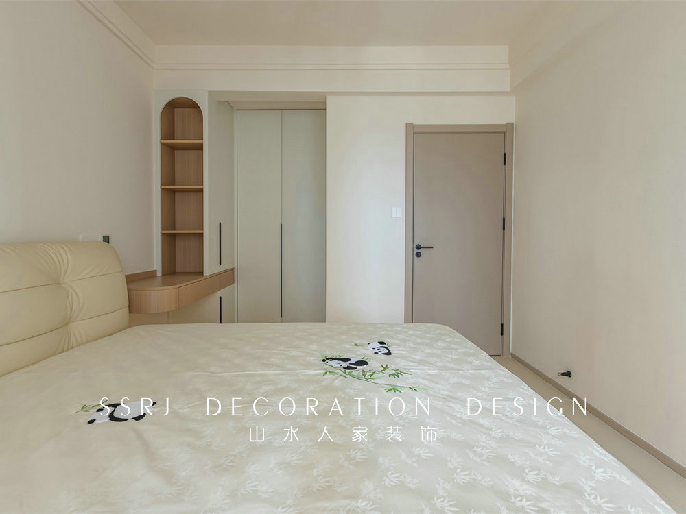 中建鉑公館106平簡(jiǎn)約奶油風(fēng)格裝修效果圖