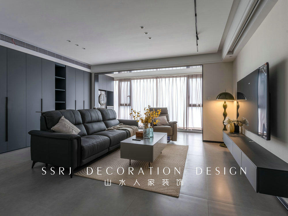 華僑城歡樂天際129平現(xiàn)代風(fēng)格裝修效果圖