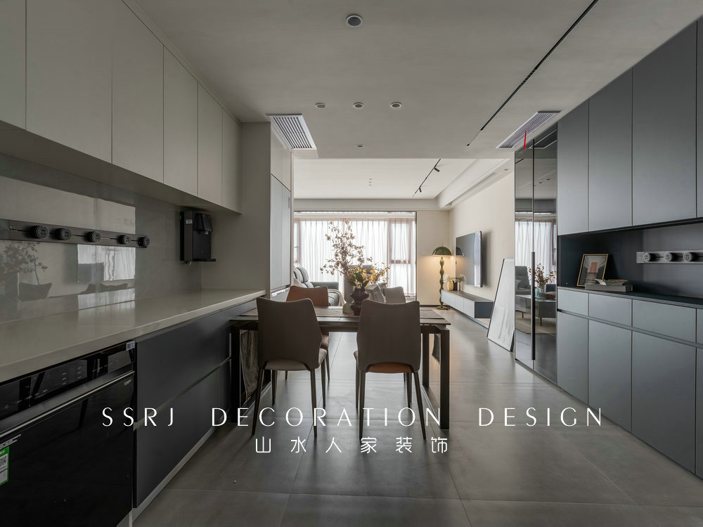 華僑城歡樂天際129平現(xiàn)代風(fēng)格裝修效果圖