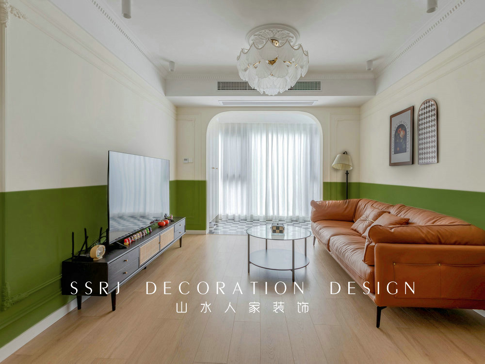 融創(chuàng)城94平法式復古風格裝修效果圖