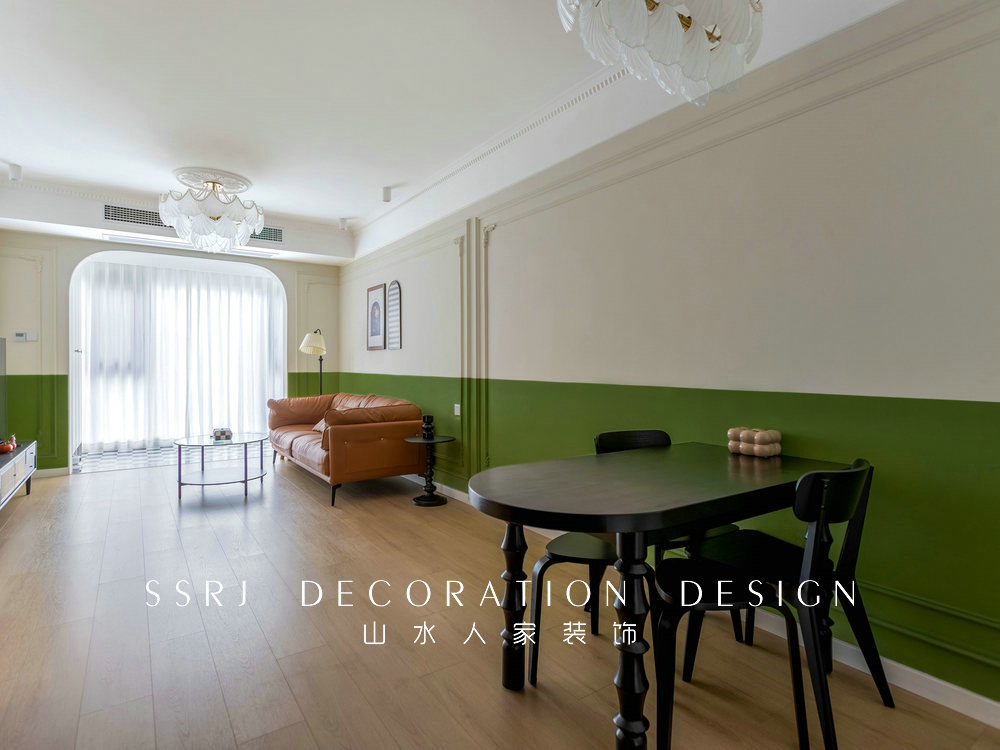 融創(chuàng)城94平法式復古風格裝修效果圖