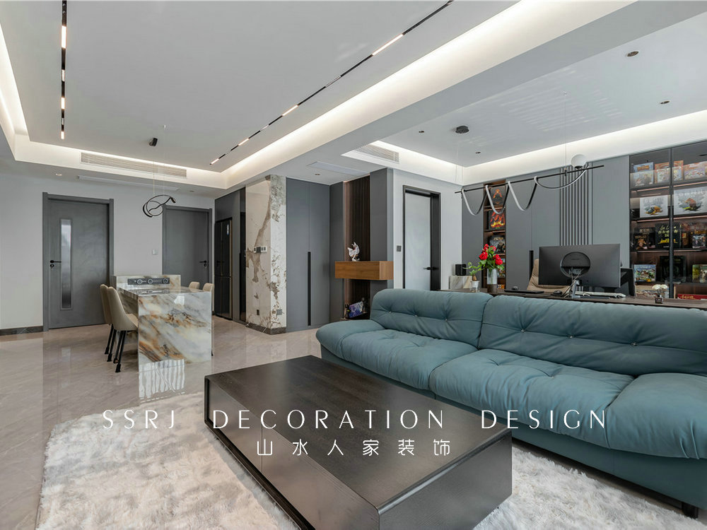 望江府115平現(xiàn)代簡(jiǎn)約風(fēng)格裝修效果圖