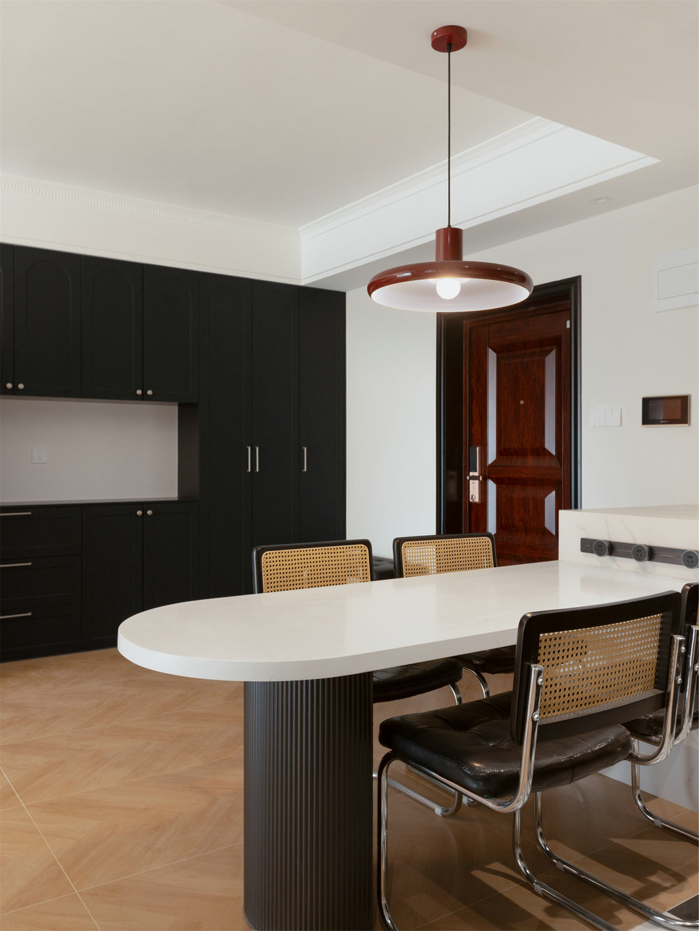 中建鉑公館106平法式復古風格裝修效果圖