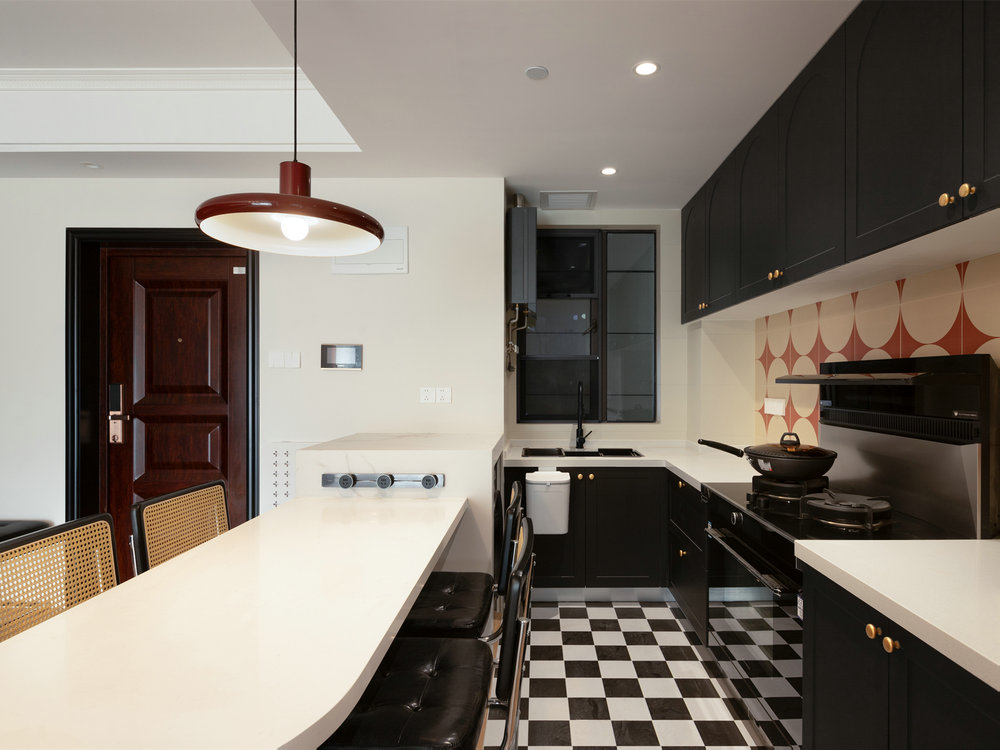 中建鉑公館106平法式復古風格裝修效果圖