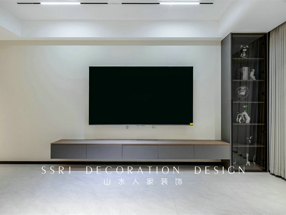 綠地中央廣場320平現(xiàn)代風格裝修效果圖