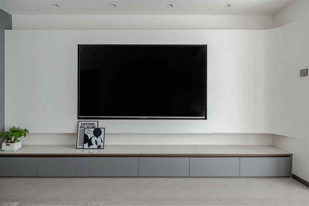 中建鉑公館122平現(xiàn)代風格裝修效果圖