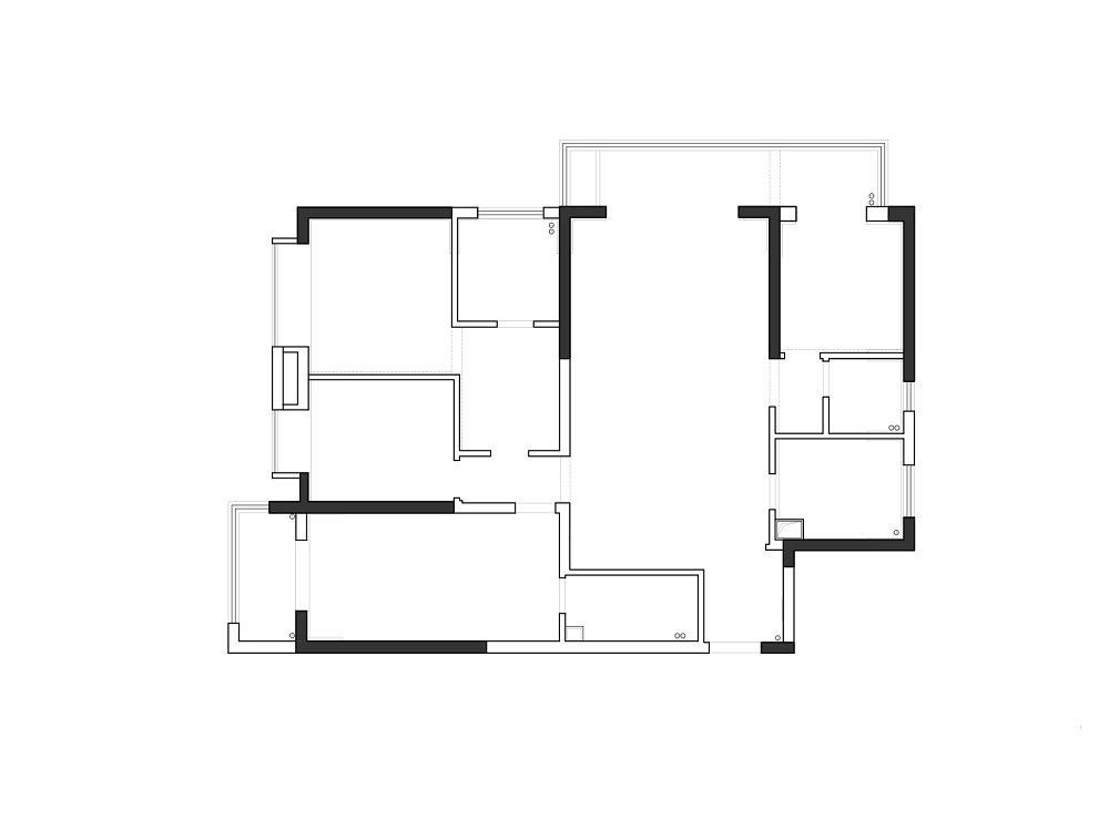 城投聯(lián)投江南岸177平現(xiàn)代風格裝修效果圖