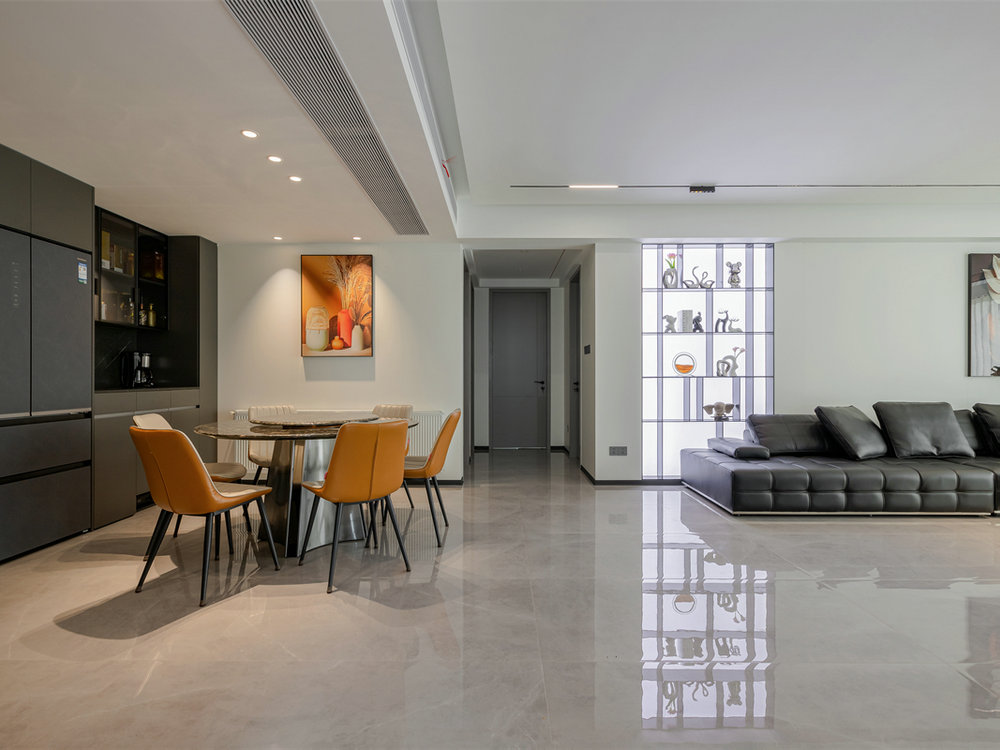 城投聯(lián)投江南岸177平現(xiàn)代風格裝修效果圖