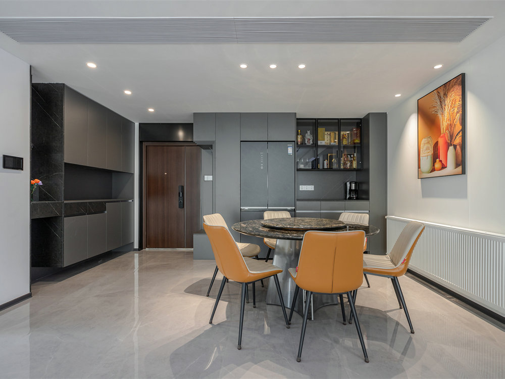 城投聯(lián)投江南岸177平現(xiàn)代風格裝修效果圖