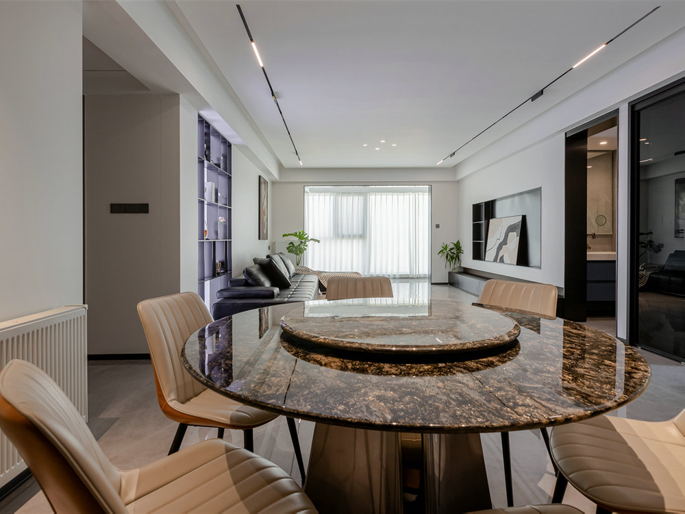 城投聯(lián)投江南岸177平現(xiàn)代風格裝修效果圖