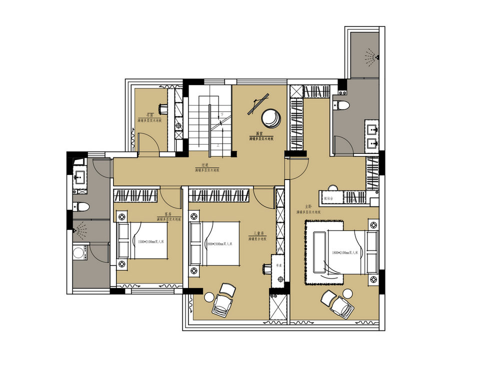國(guó)采光立方現(xiàn)代風(fēng)格別墅裝修效果圖