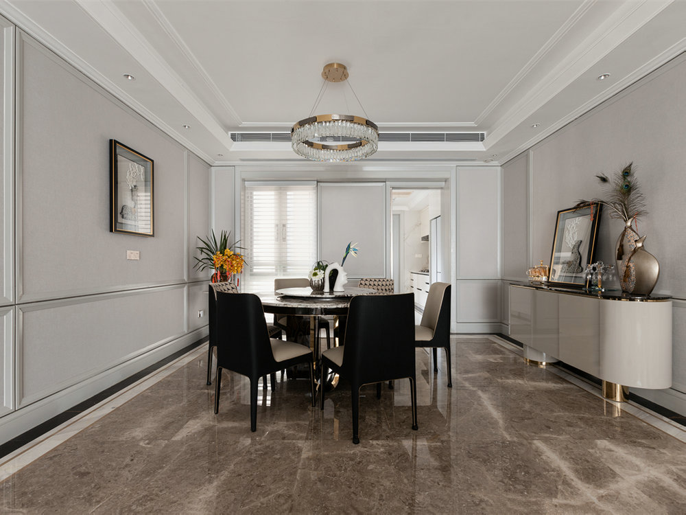 中海萬松九里270平港式輕奢風裝修效果圖