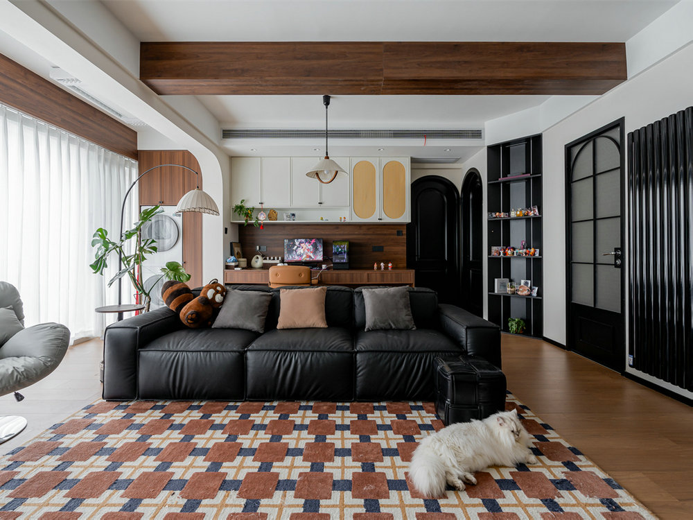 國(guó)博城鳳棲居122平中古風(fēng)格裝修效果圖