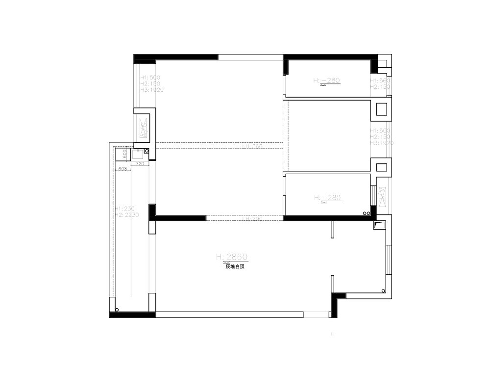 深業(yè)泰云府128平美式風格裝修效果圖