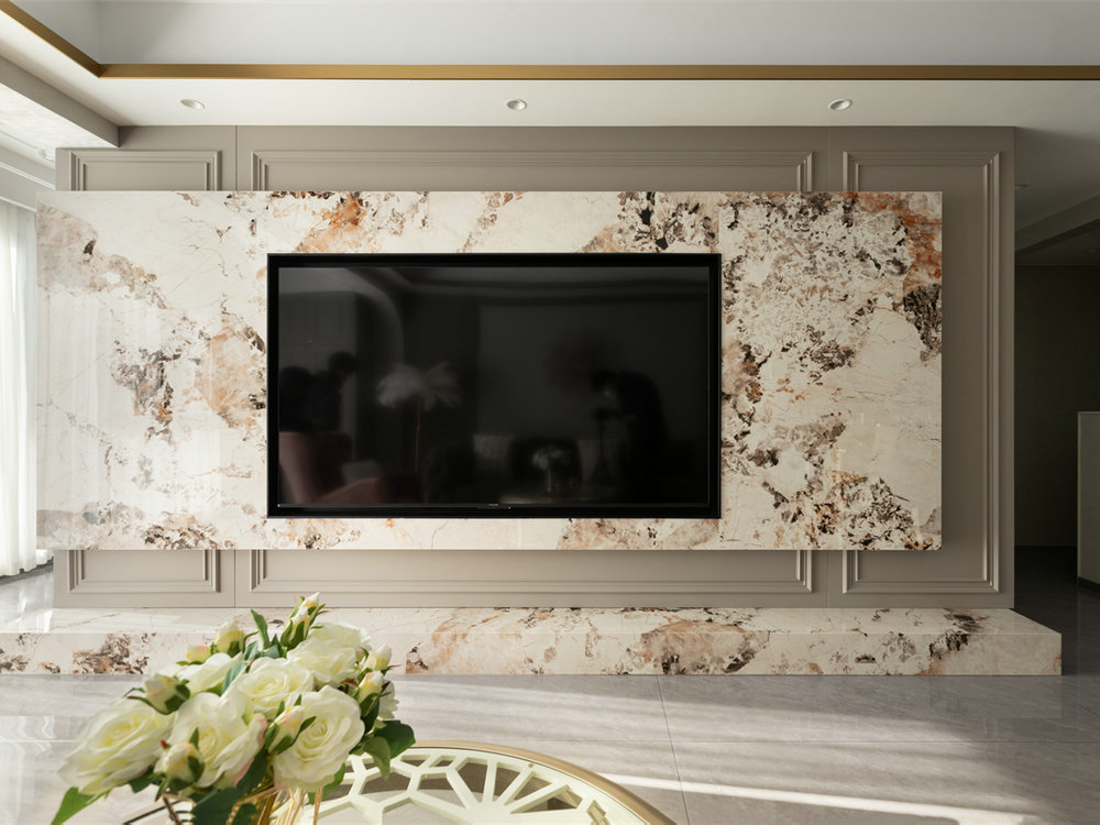 深業(yè)泰云府128平美式風格裝修效果圖