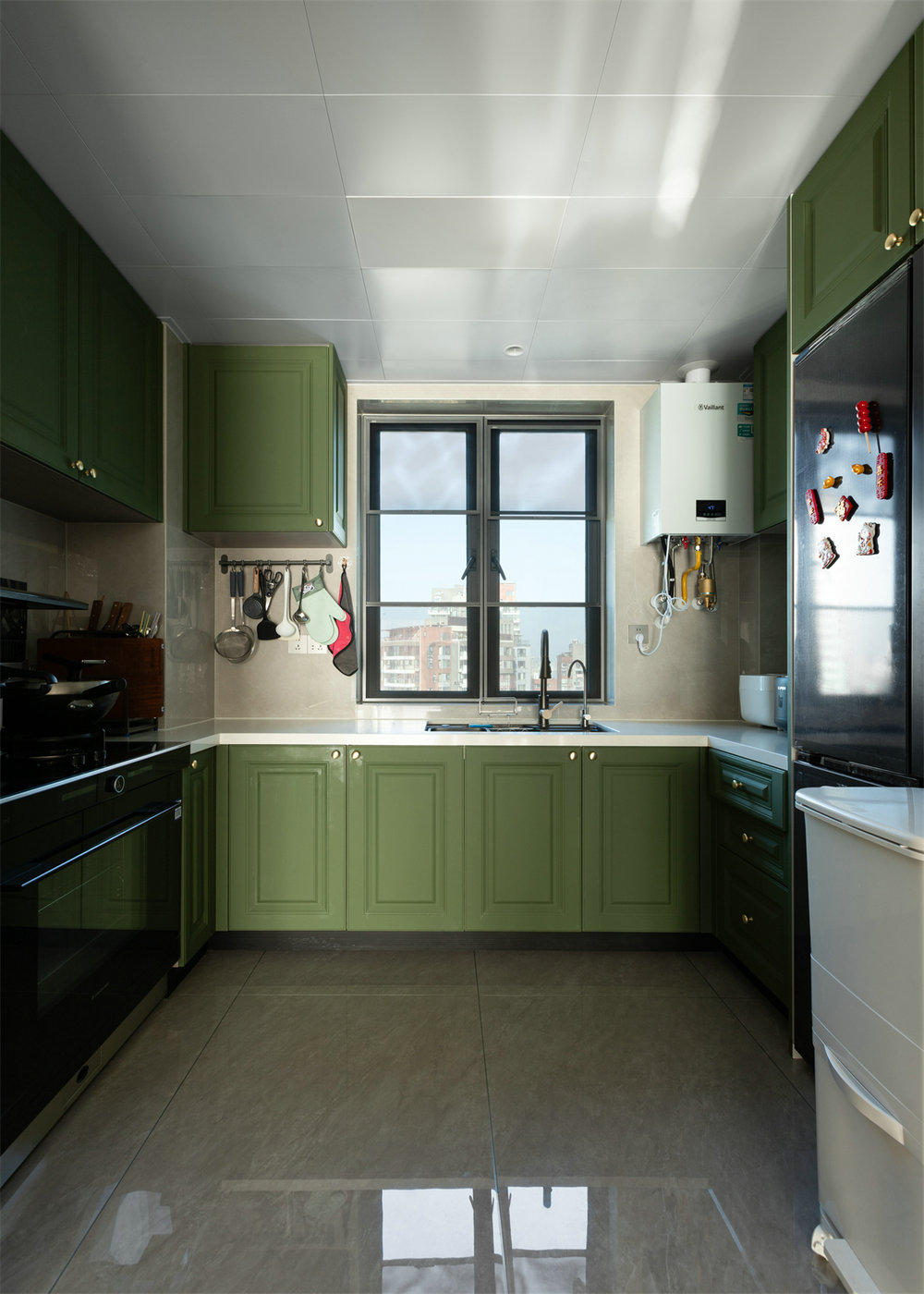 深業(yè)泰云府128平美式風格裝修效果圖