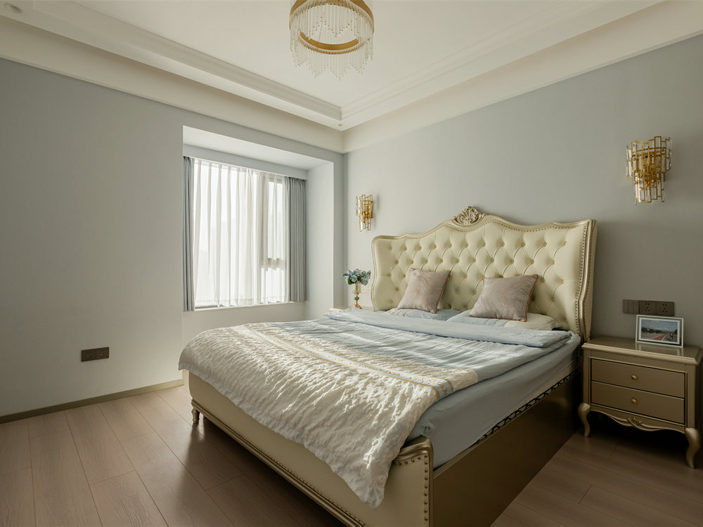 深業(yè)泰云府128平美式風格裝修效果圖