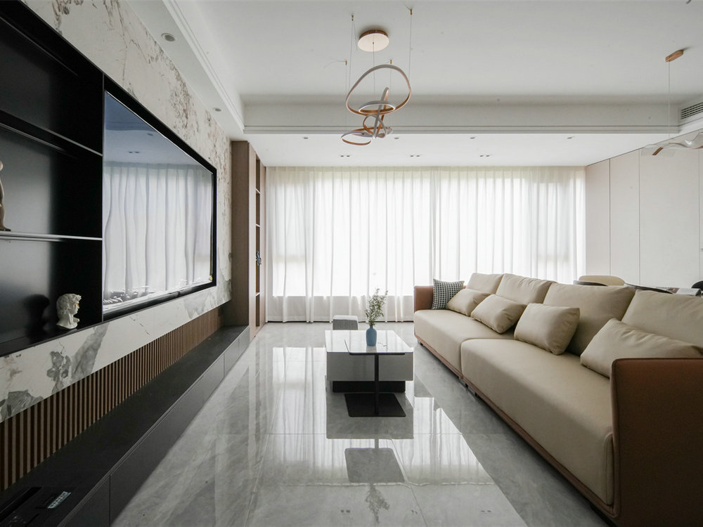 金地長江藝境230平現(xiàn)代輕奢風(fēng)格裝修效果圖