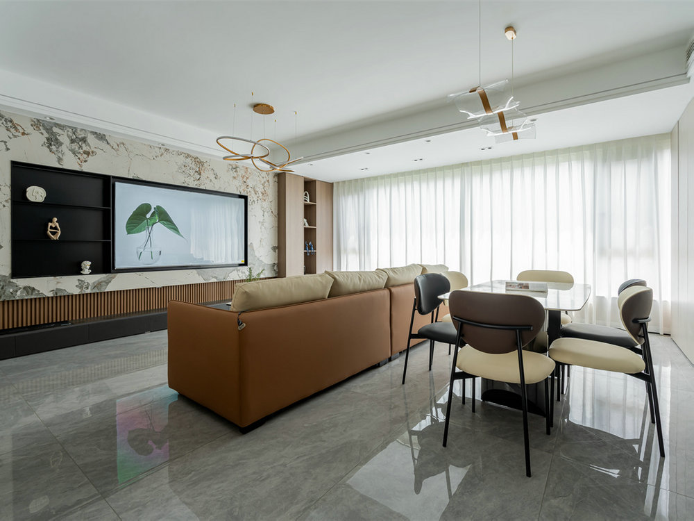 金地長江藝境230平現(xiàn)代輕奢風(fēng)格裝修效果圖