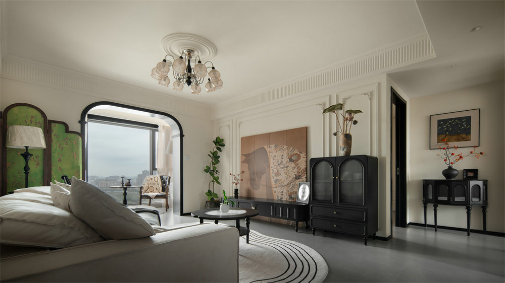 漢江華府119平法式復(fù)古風(fēng)格裝修效果圖