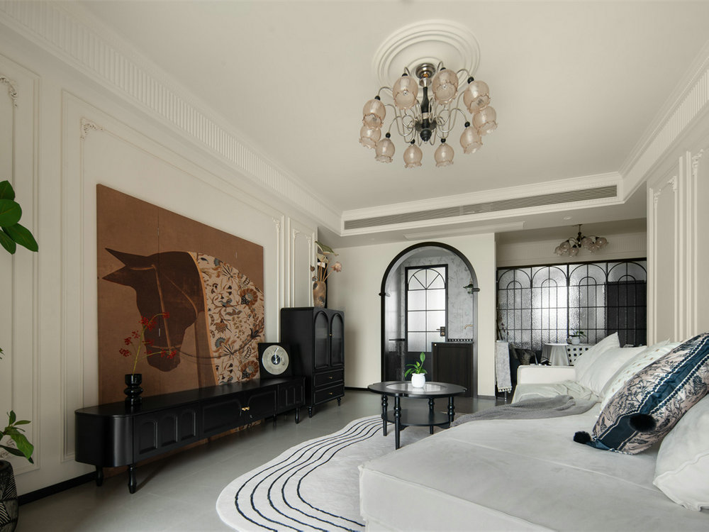 漢江華府119平法式復(fù)古風(fēng)格裝修效果圖