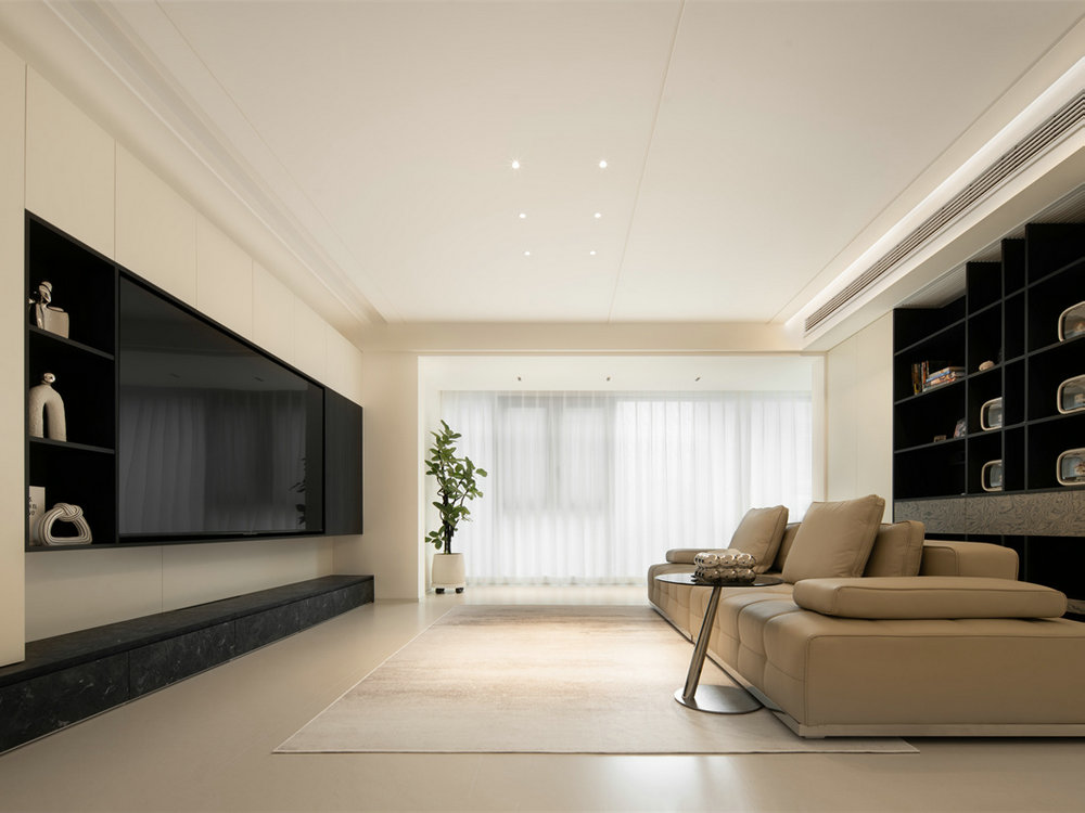 中交澄園130平現(xiàn)代極簡風格裝修效果圖