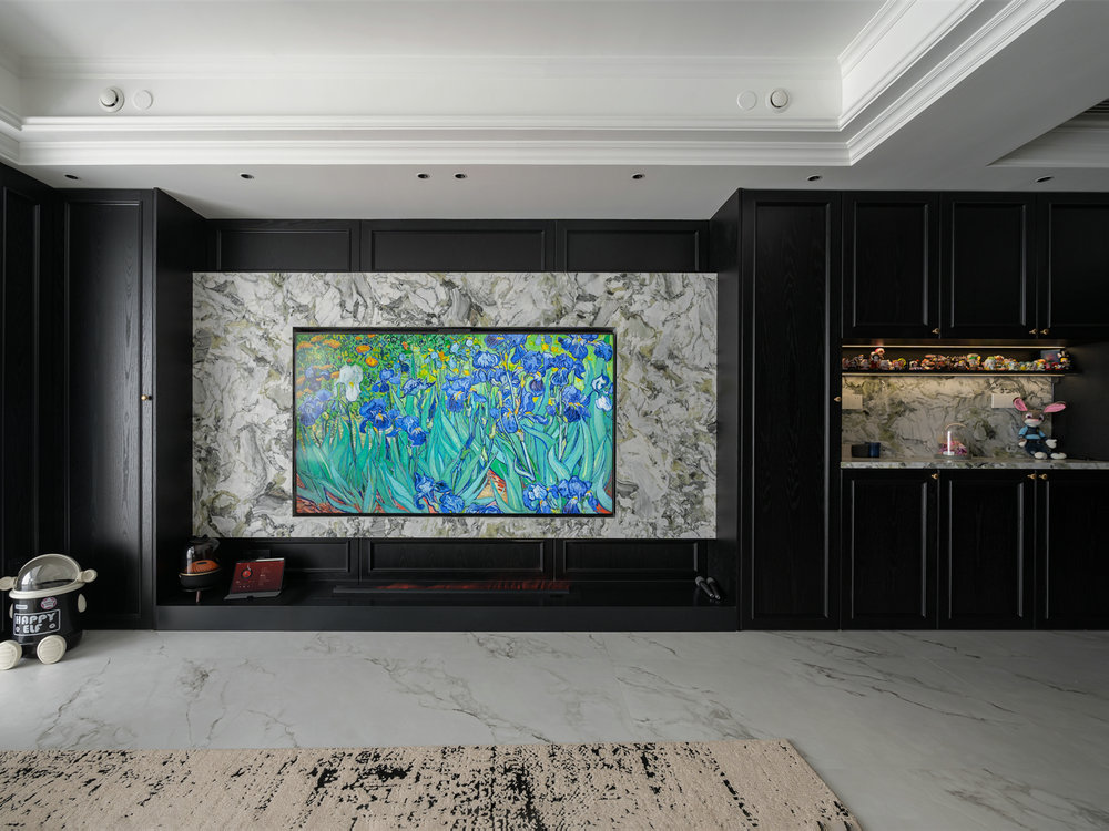 華僑城紅坊右岸140平法式香奈兒風(fēng)格裝修效果圖