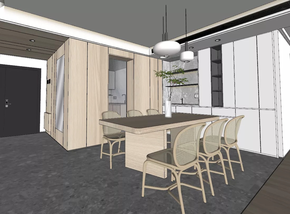 華僑城現(xiàn)代簡(jiǎn)約風(fēng)格裝修效果圖