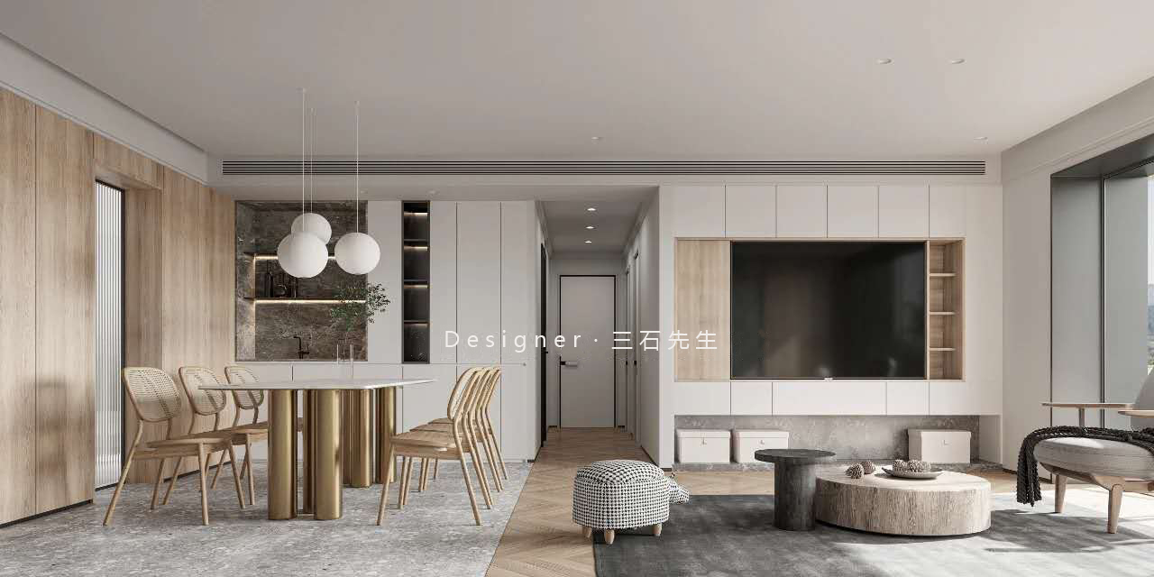 華僑城現(xiàn)代簡(jiǎn)約風(fēng)格裝修效果圖