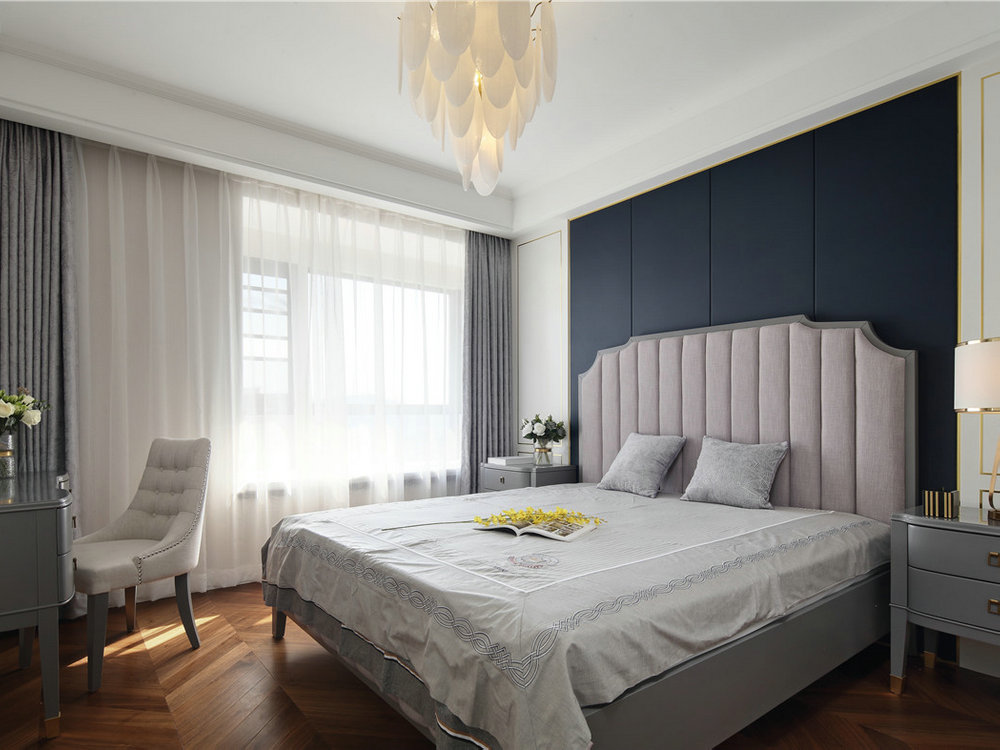 丹亭懿府美式風格裝修實景效果圖