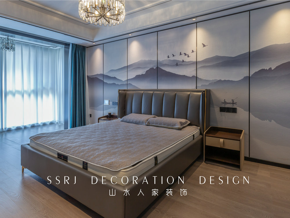 萬(wàn)科高爾夫新中式風(fēng)格別墅裝修效果圖