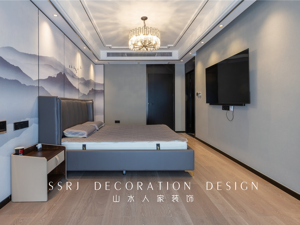 萬(wàn)科高爾夫新中式風(fēng)格別墅裝修效果圖