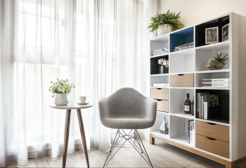 華潤翡翠城極簡風(fēng)格裝修效果圖