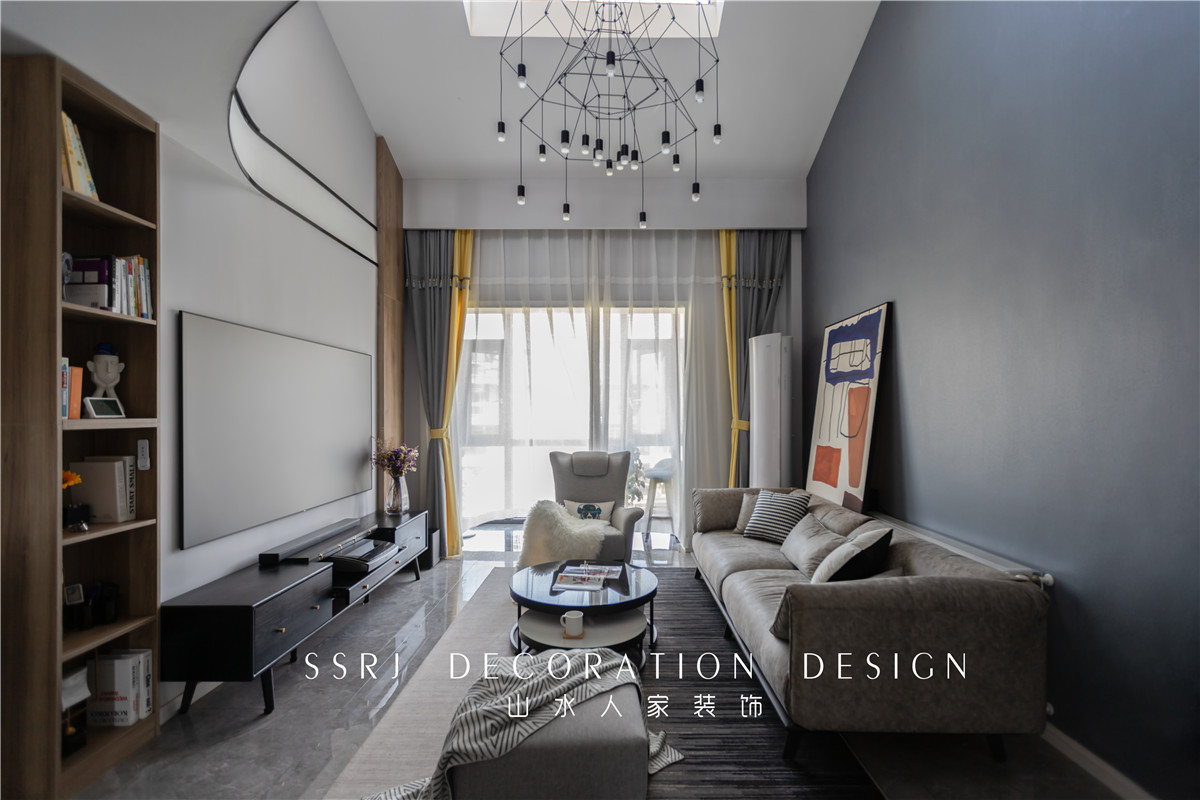 綠色家園北歐風格復(fù)式樓裝修效果圖