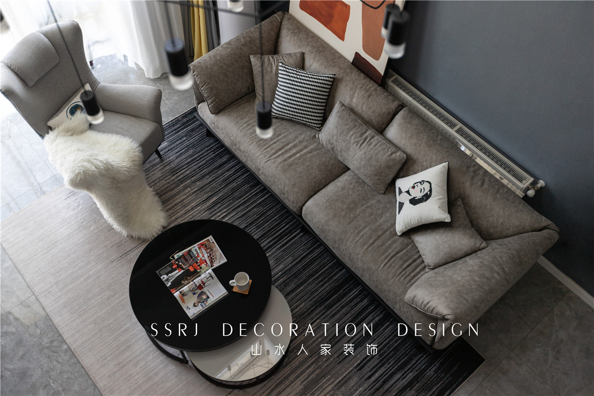 綠色家園北歐風格復(fù)式樓裝修效果圖