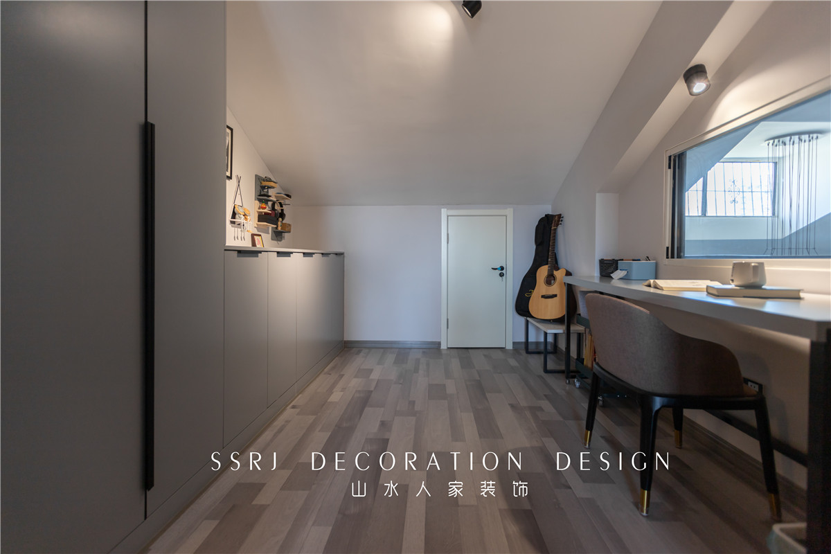 綠色家園北歐風格復(fù)式樓裝修效果圖